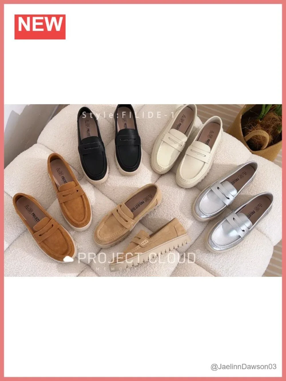 100% Genuine Leather Slip-On Loafers for Women, Non-Slip Work Shoes,